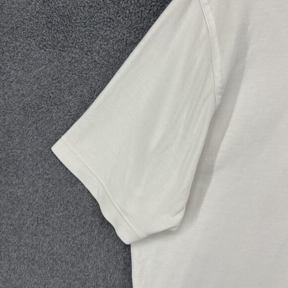 Raffi Shirt Mens Large White V Neck Tee T-Shirt Soft Cotton Basic Casual Top - Picture 13 of 15